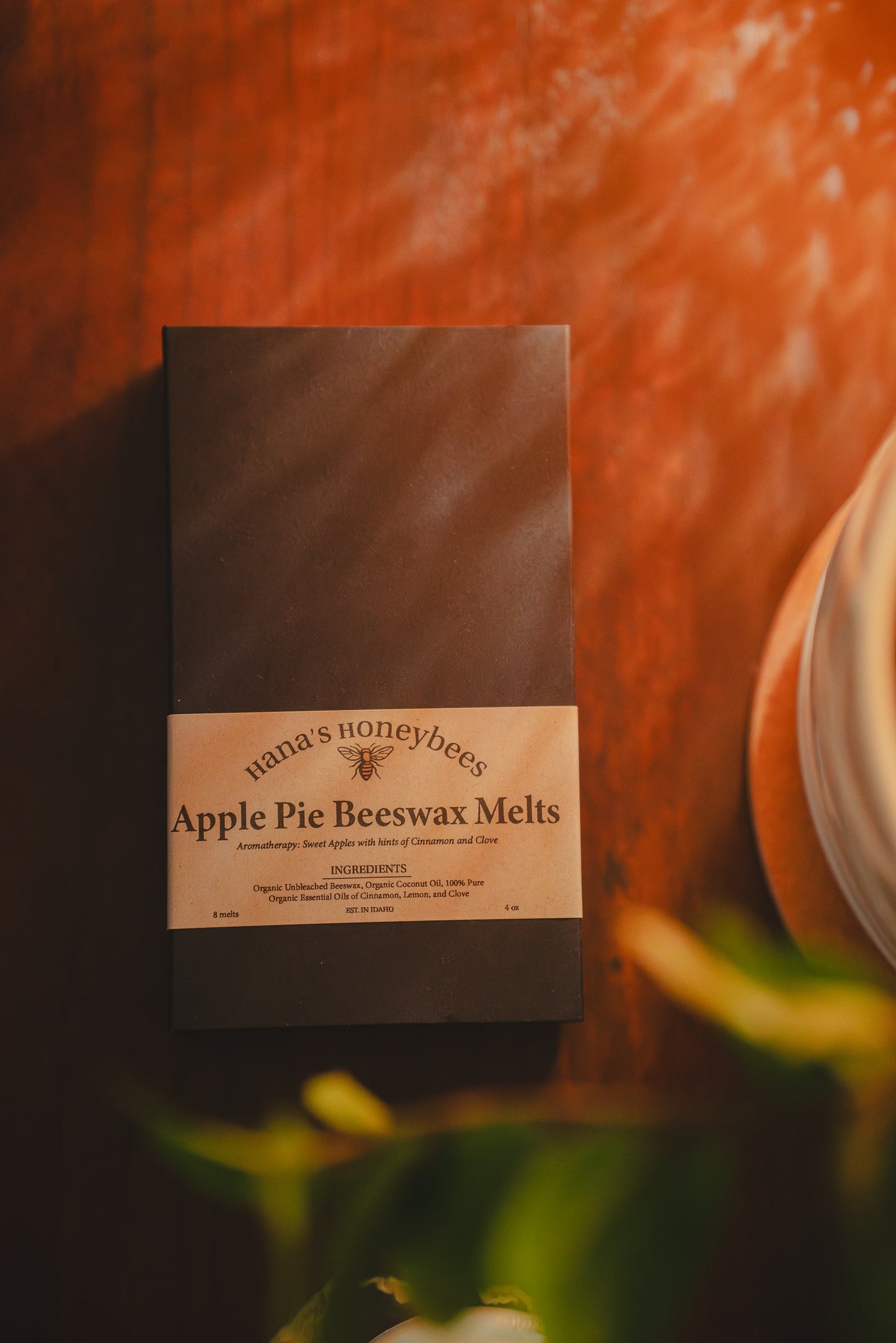 Organic Apple Pie Beeswax Melts ~ Wax Melts ~ Beeswax ~ Cinnamon Apple ~ Fragrance Free ~ Eco Friendly Package ~ Wax Melts in Box ~