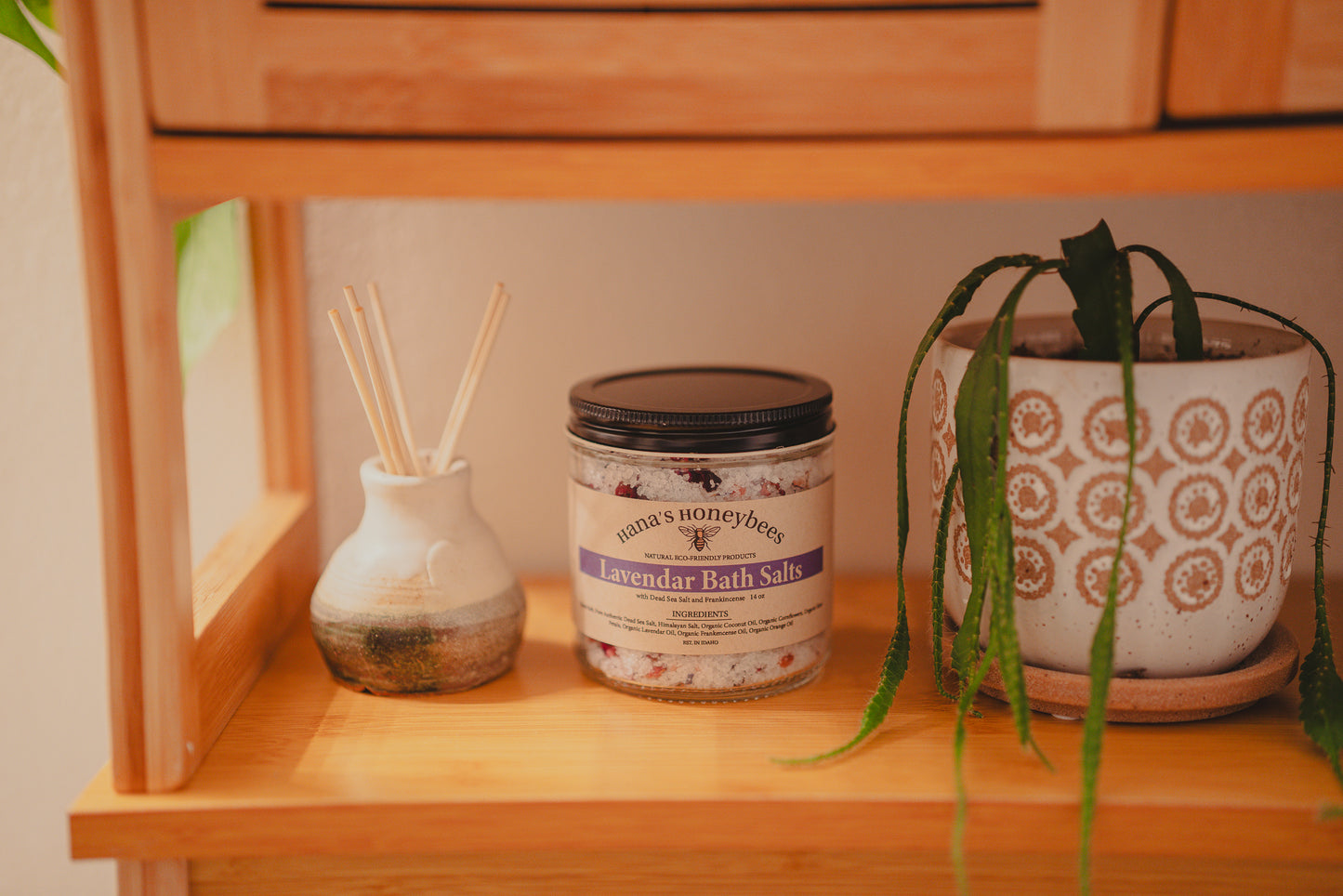 Lavender Bath Salts with Dead Sea Salt and Organic Essential Oils ~ Frankincense Oil ~ Epson Salt ~ Organic Rose Petals ~ Gifts for Her