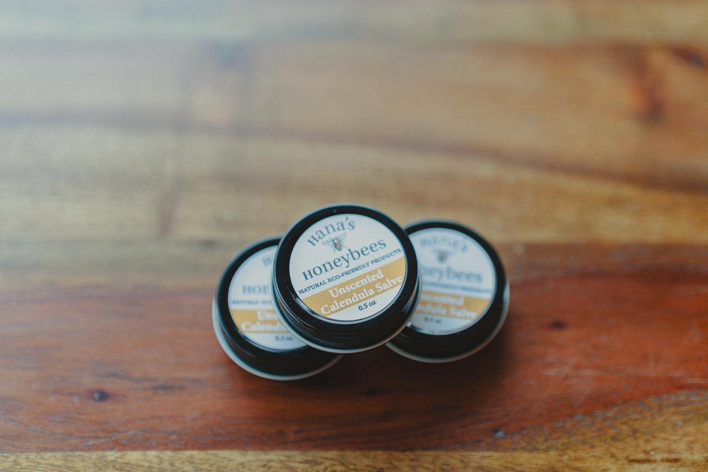 Organic Calendula Salve - Unscented - Calendula Balm 0.5 oz. - Beeswax and Vitamin E Oil - Eco-friendly - All Natural