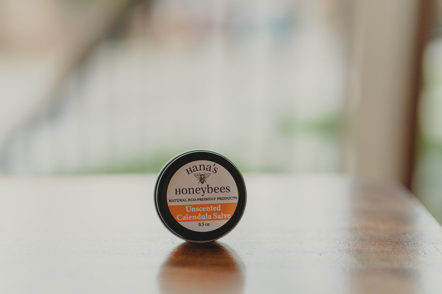 Organic Calendula Salve - Unscented - Calendula Balm 0.5 oz. - Beeswax and Vitamin E Oil - Eco-friendly - All Natural