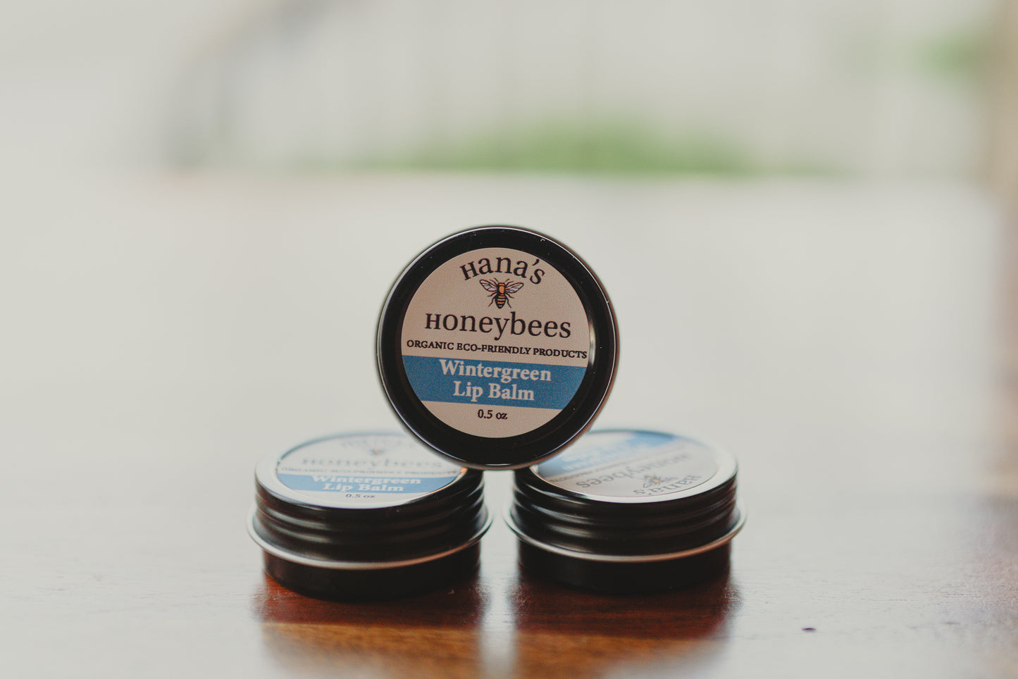 ORGANIC Wintergreen Lip Balm 0.5 oz - Essential Oil- Beeswax Lip Balm - EcoFriendly - Natural Chapstick - Coconut Oil - Shea Butter Lip Balm