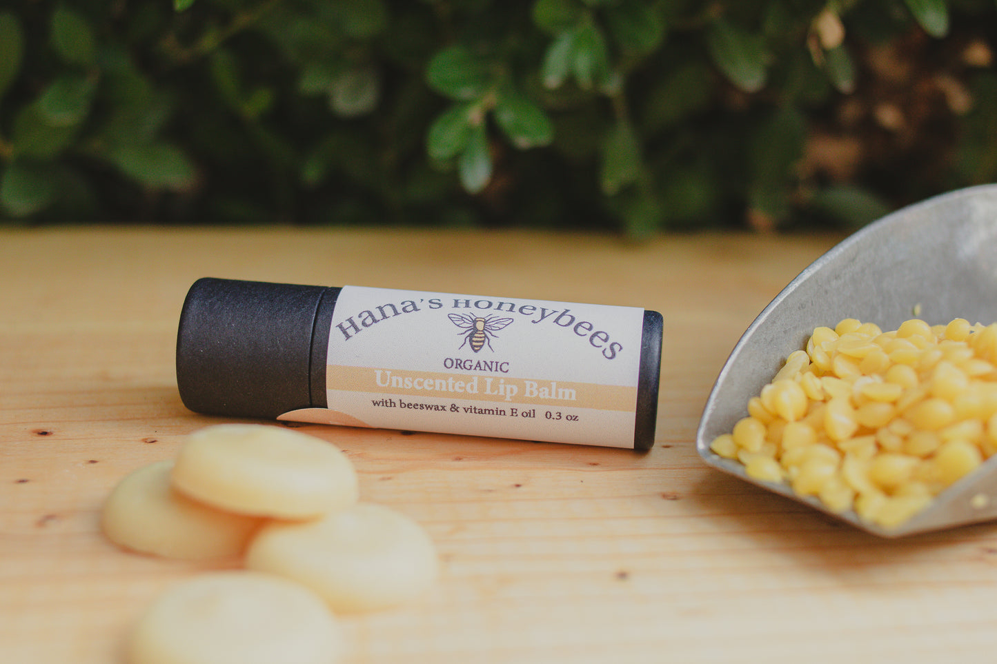 Eco-friendly Organic Unscented Lip Balm Tube 0.3 oz, Cardboard Tube, Beeswax and Coconut Oil, Gifts, Essential Oils