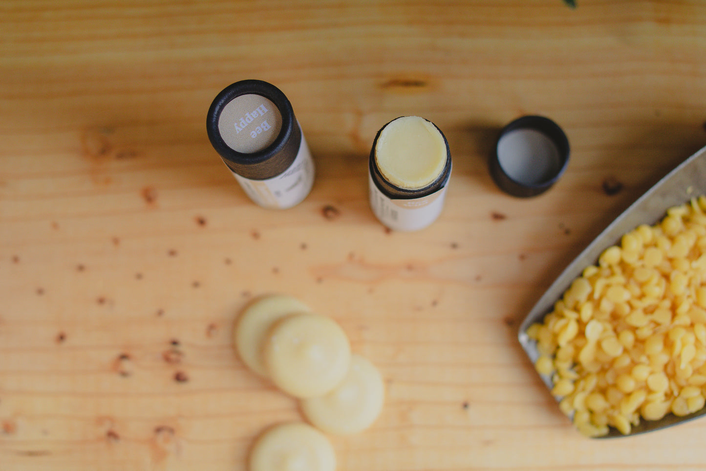 Eco-friendly Organic Unscented Lip Balm Tube 0.3 oz, Cardboard Tube, Beeswax and Coconut Oil, Gifts, Essential Oils
