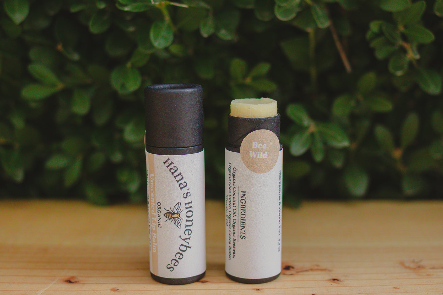 Eco-friendly Organic Unscented Lip Balm Tube 0.3 oz, Cardboard Tube, Beeswax and Coconut Oil, Gifts, Essential Oils
