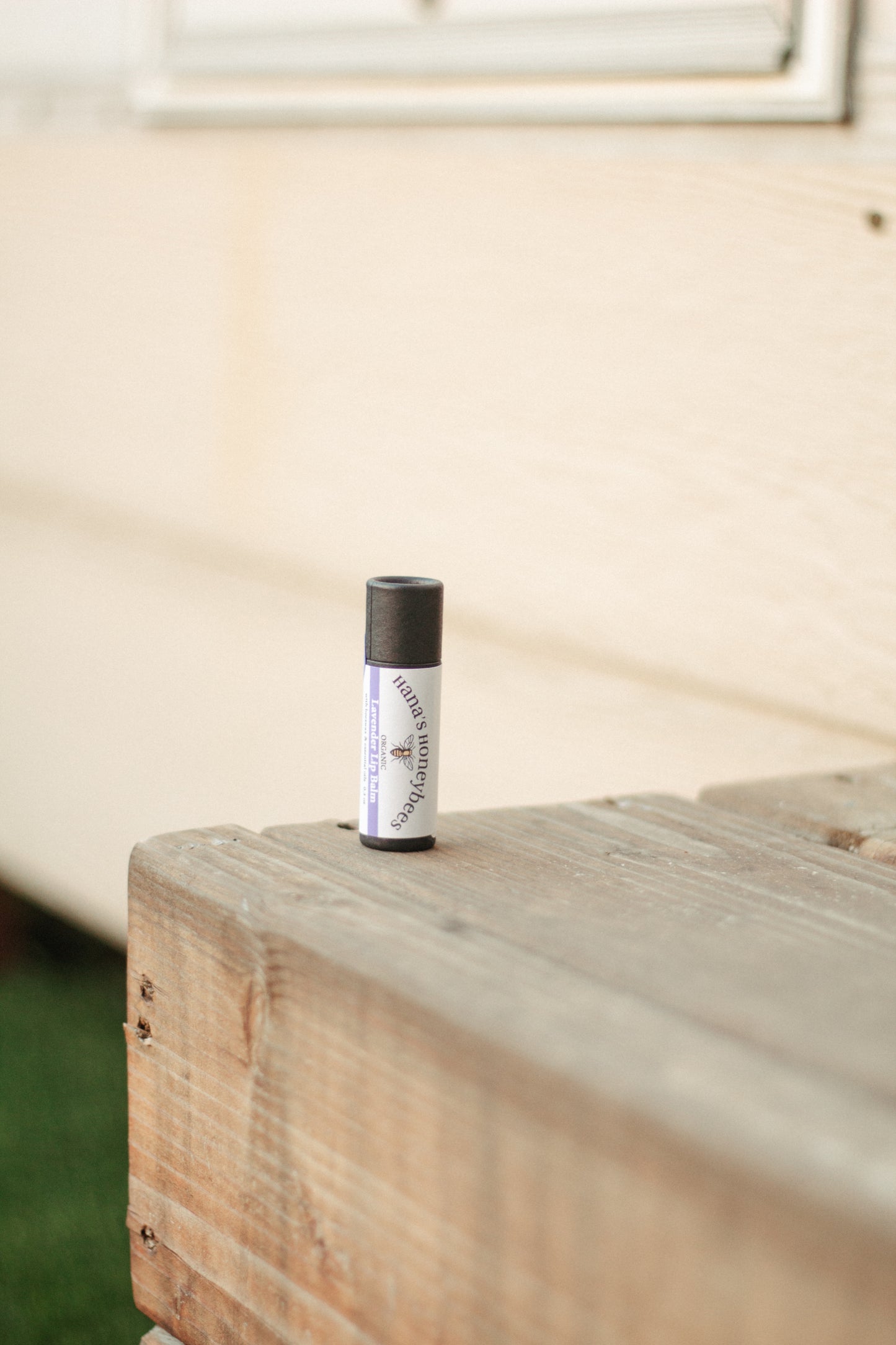 Eco-friendly Organic Lavender Lip Balm Tube 0.3 oz, Cardboard Tube, Beeswax and Coconut Oil, Gifts, Essential Oils Active