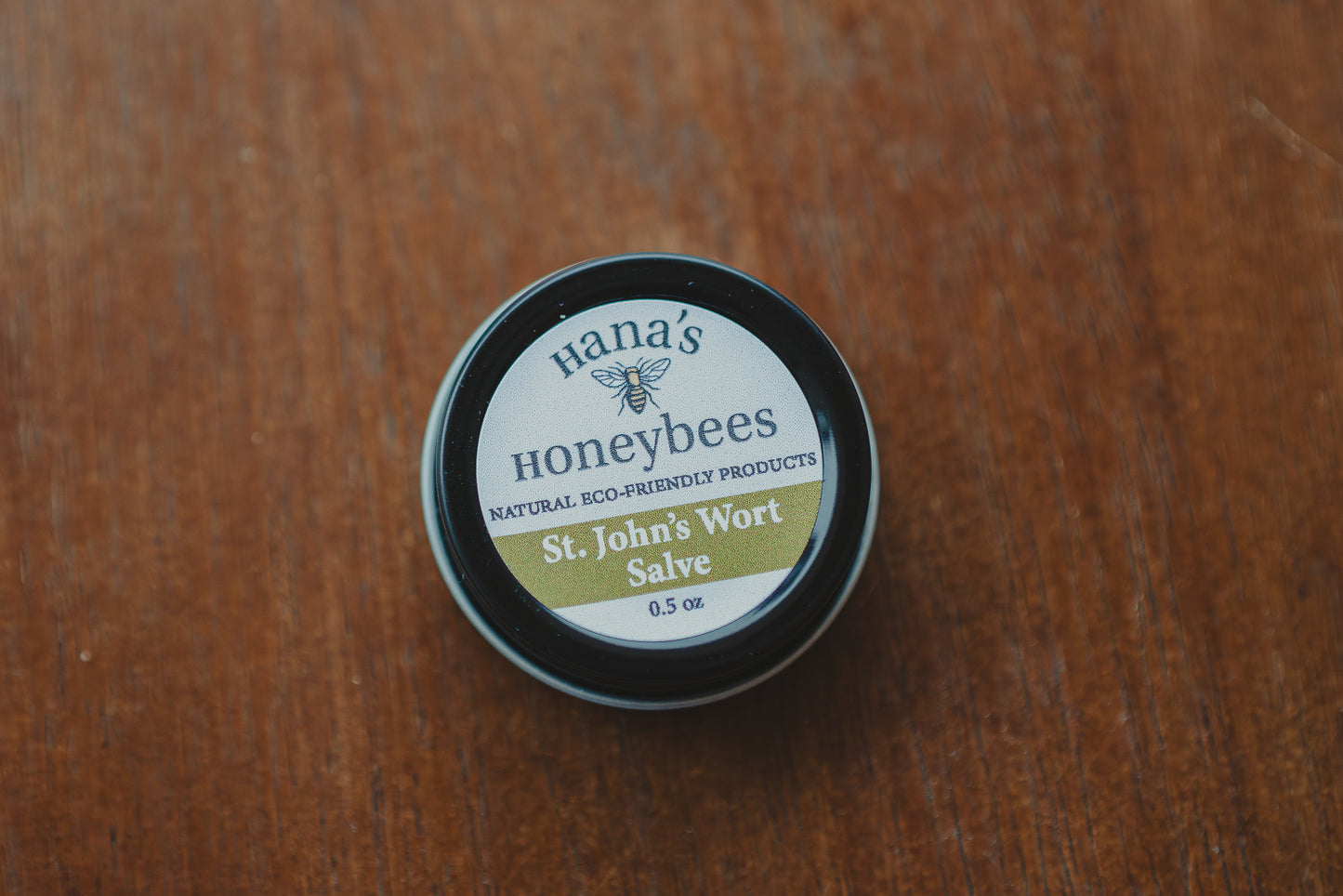 Organic St. John's Wort Salve - Unscented - St. John's Wort Balm 0.5 oz. - Beeswax and Vitamin E Oil - Eco-friendly - All Natural