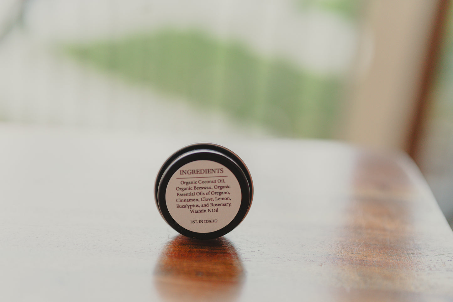 Organic Germ Bustin' Balm - Hand Balm Essential Oils 0.5 oz. - Beeswax and Coconut Oil - Eco-friendly - Hand Sanitizer