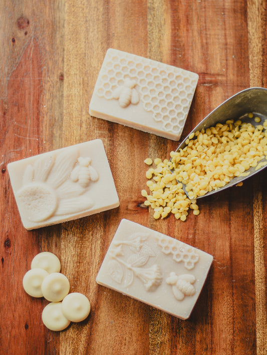 Organic Unscented Soap with beeswax and honey, Eco-friendly, Coconut Oil, Shea Butter, handmade gifts, Non GMO goat milk