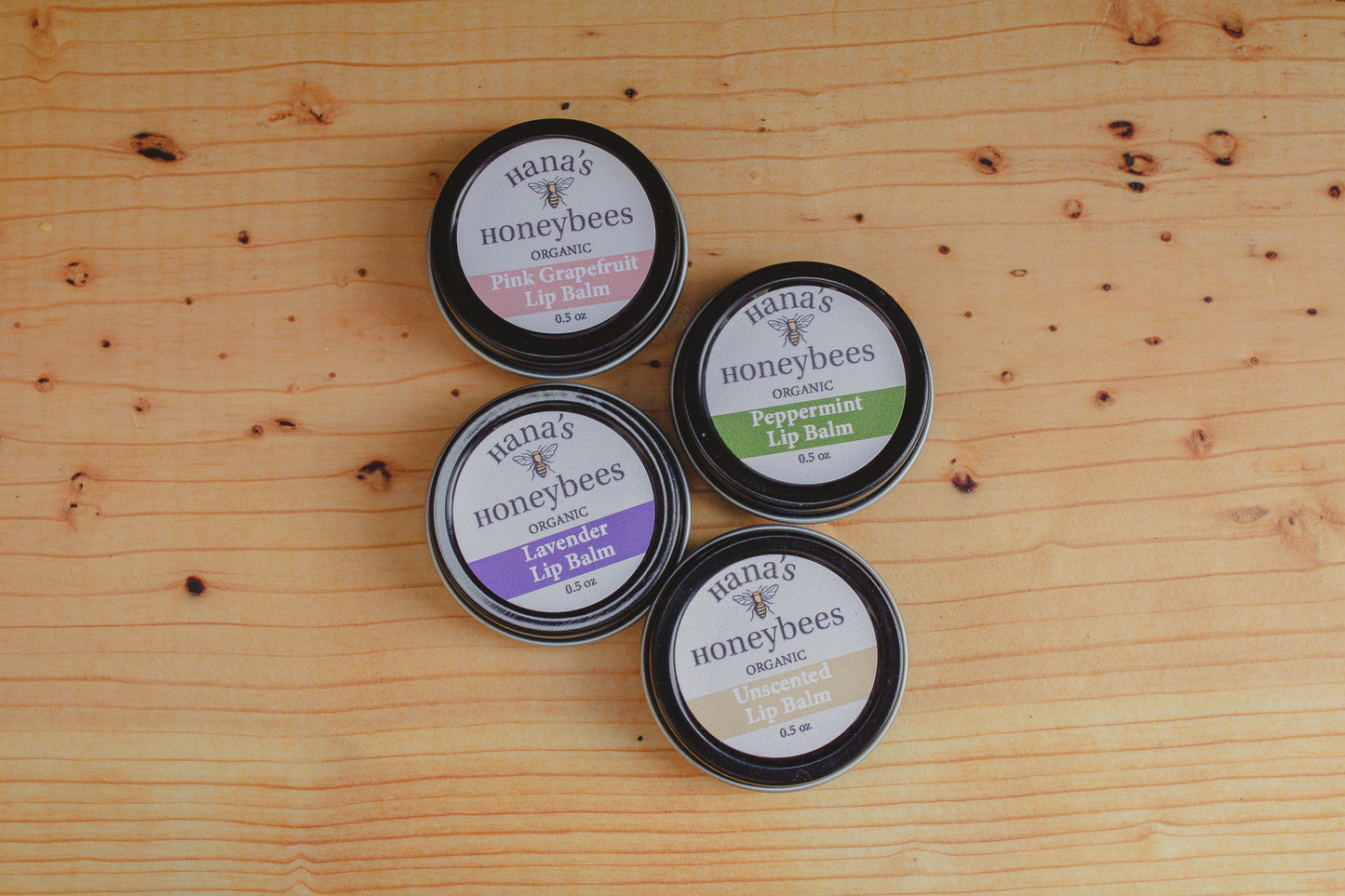 Pack of 3 Mix and Match ORGANIC Lip Balm 0.5 - Chapstick - Stocking Stuffer - All natural - Essential Oils - Beeswax - Cocoa Butter - Gift